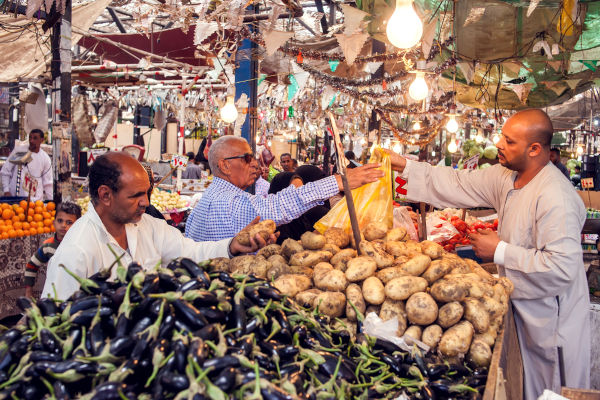 Mercato ortofrutticolo a Hurghada, Egitto