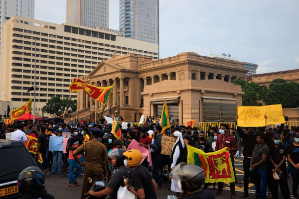 Proteste a Colombo, Sri Lanka 